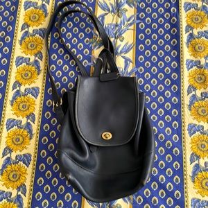 Coach Ebony leather daypack 9791